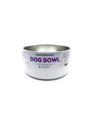 White Dog Bowl