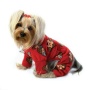 Burgundy - Silly Monkey Fleece Turtleneck Pajamas - M