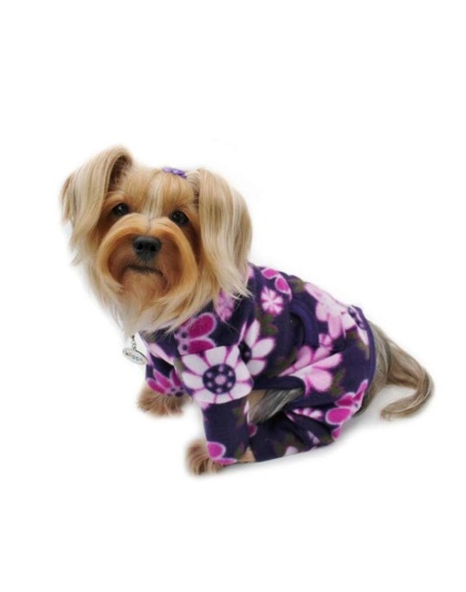 Violet - Midnight Garden Fleece Turtleneck Pajamas - S