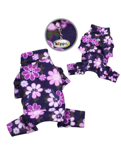 Violet - Midnight Garden Fleece Turtleneck Pajamas - S