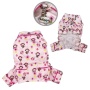 Pink - Girly Monkey Flannel Pajamas with 2 Pockets - M