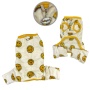 Yellow - Ultra Plush Happy Face Front Sleeveless Pajamas - M