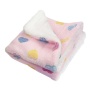 Pink - Ultra Plush Colorful Hearts Blanket - 50" x 30"