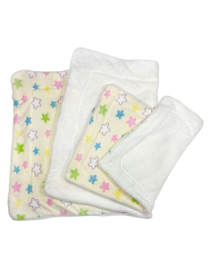 Yellow - Ultra Plush Colorful Stars Blanket - 30" x 20"
