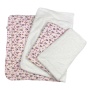 Pink - Girly Monkey Flannel/Plush Blanket - 50" x 30"