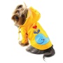 Yellow - Splashing Whale Raincoat with Cotton Lining - L