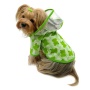 Blue - Clear View Froggy Raincoat with Fleece Lining and Detachable Hood - XS