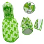 Blue - Clear View Froggy Raincoat with Fleece Lining and Detachable Hood - XS