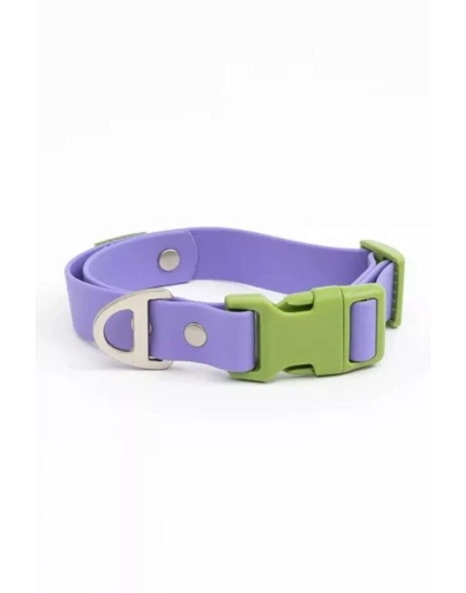 Lavender Garden Waterproof Dog Collar - 17 - 20 inch