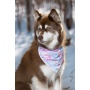 Pink and Blue Tribal Dog Bandana - M/L - 27in x 13in