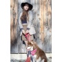Wine Plaid Dog Bandana - XL - 35in x 17in