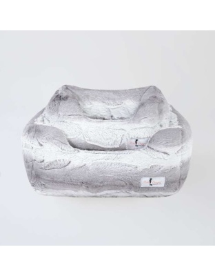 Silver Angora - Cashmere Dog Bed - Large