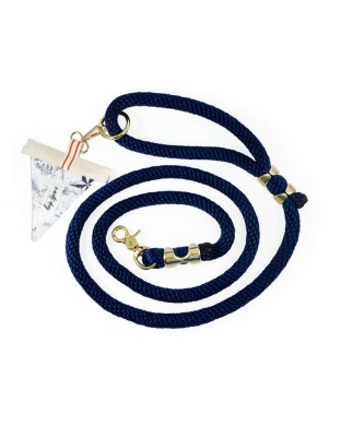 Carta Marina Light Vintage Nautical Toile Premium Rope Leash