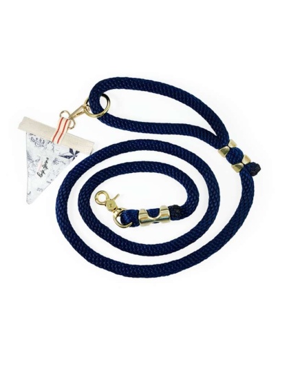 Carta Marina Light Vintage Nautical Toile Premium Rope Leash