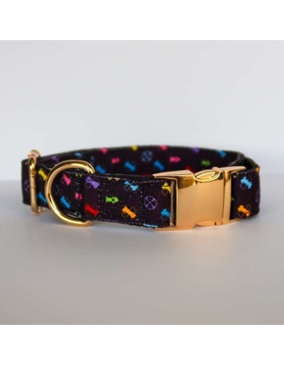 Black/Multi  - Standard Bonejour Collar