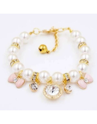 Princess Pearl Charm Collar - Large