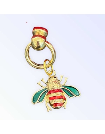 Red Velvet Bee Collar - 10"