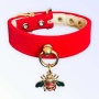 Red Velvet Bee Collar - 20"