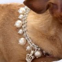 Rhinestone & Pearl Crown Necklace - 18"