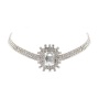 Silver Rectangle Burst Stone - X Large