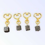 The Black Volcanic Diffuser Collar Charm