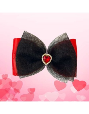 Tulle Heart Dog Hair Barrette