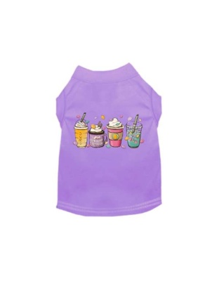 LAVENDER - Easter Bunny Fun Dog Dress and Tee - 2X Large