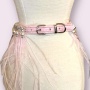 Feathers, Diamonds, & Pearls Glam Collar - 10''