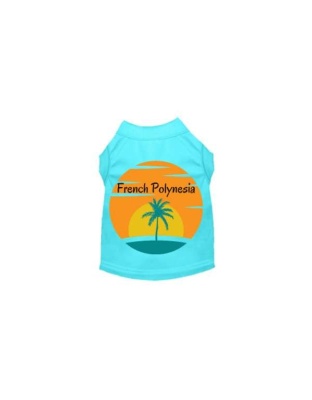 BLUE - French Polynesia- Dog Shirt - X Large