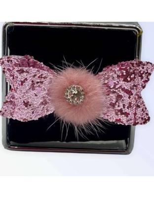 Glamoratzzi Pom Pom Hair Barrettes