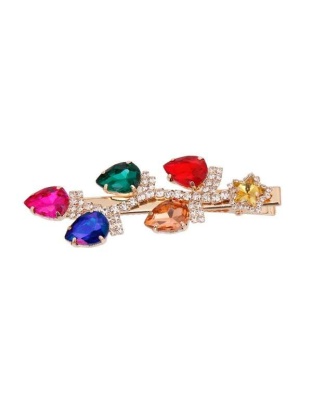 Gold Christmas Lights Hair Clip