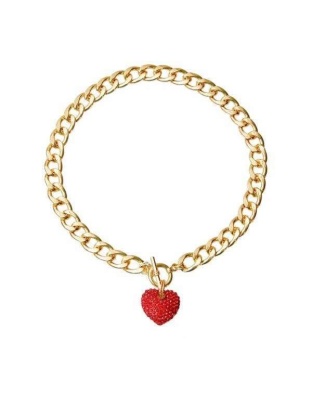 Red - Heart Toggle Necklace