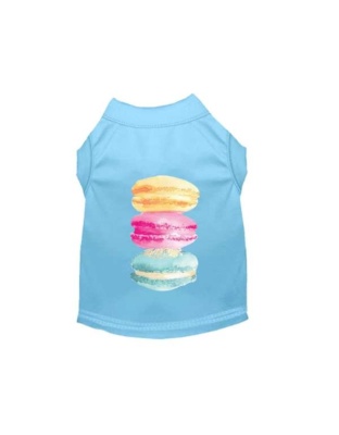 BLUE - It's A Macaroon Summer- Dog Shirt - X Large