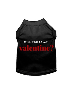 Black - Will You Be My Valentine - X Small