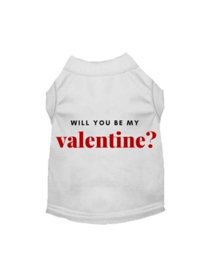 White - Will You Be My Valentine - X Large
