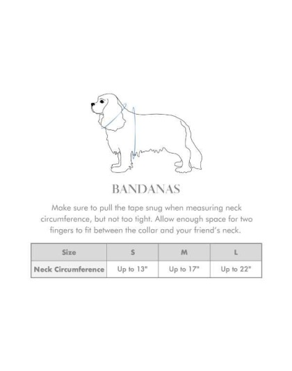 Evergreen Forest Dog Bandana - S