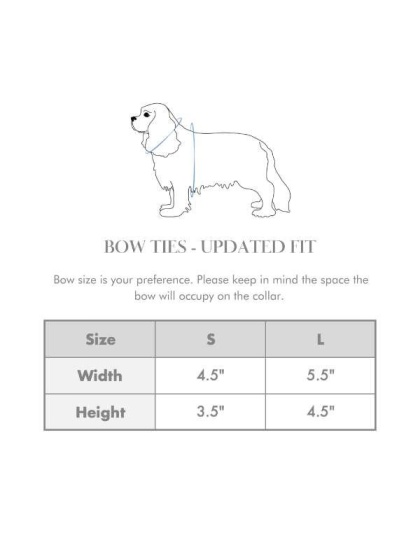 French Lavender Ink Blot Classic Dog Bow Tie - Standard