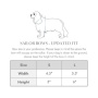 French Lavender Ink Blot Sailor Dog Bow - Standard