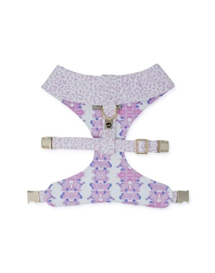 French Lavender Reversible Dog Harness - XS