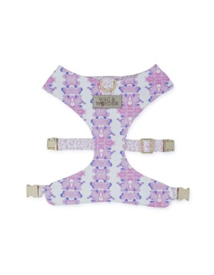 French Lavender Reversible Dog Harness - XXL