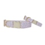 French Lavender Rosette Classic Dog Collar - XS