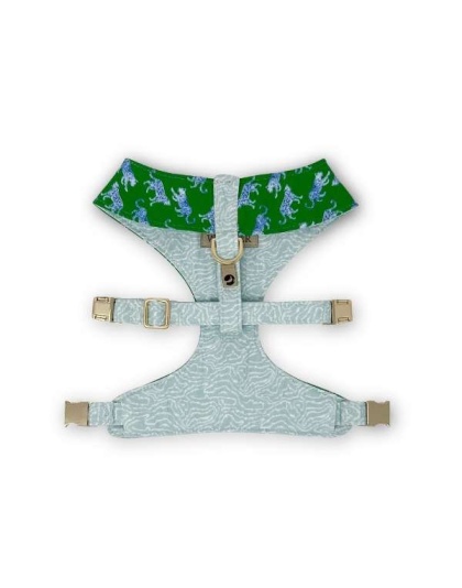 Leopard Parade Reversible Dog Harness - XS