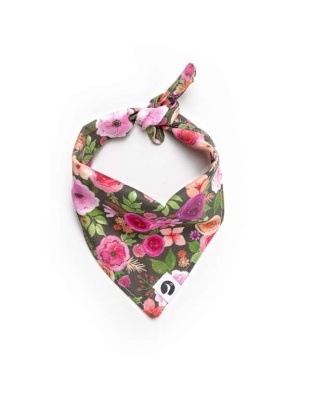Mulberry Bouquet Dog Bandana - L