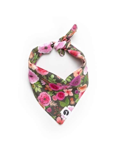 Mulberry Bouquet Dog Bandana - M