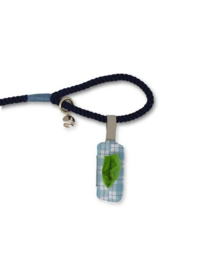 Seaside Plaid Waste Bag Holder