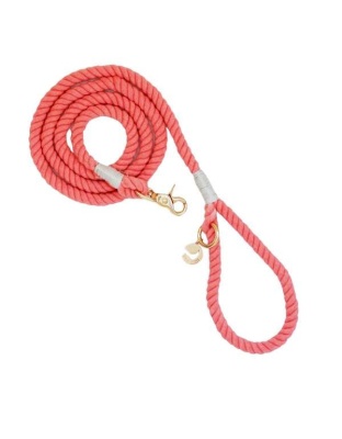 Spiced Coral Rope Dog Leash