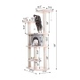 Armarkat 64" Real Wood Cat Tree W Sractch Sisal Post