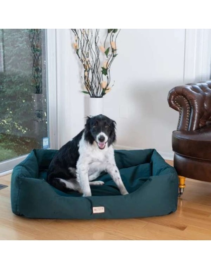 Armarkat Bolstered Dog Bed, Anti-Slip Pet Bed, Laurel Green - L