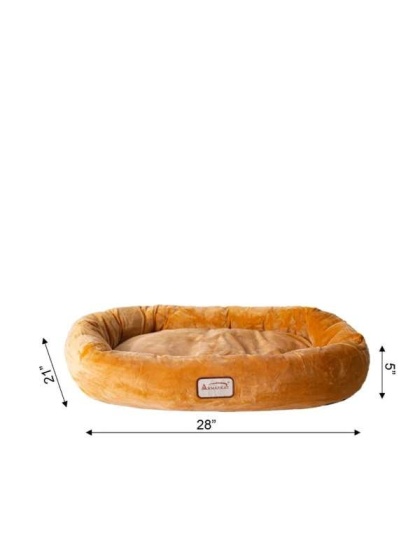 Armarkat Bolstered Pet Bed and Mat, ultra-soft Dog Bed S/M/L - L
