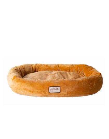 Armarkat Bolstered Pet Bed and Mat, ultra-soft Dog Bed S/M/L - L